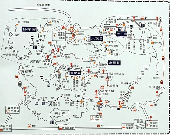 张家界aaaaa国家森林公园 杨家界 天子山 凤凰古城3天