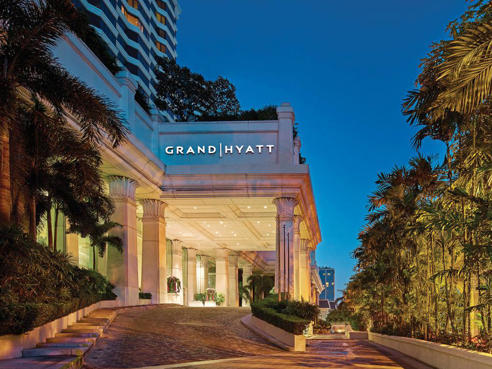 曼谷君悦酒店grand hyatt erawan bangkok一晚住宿(大理石浴室/室外