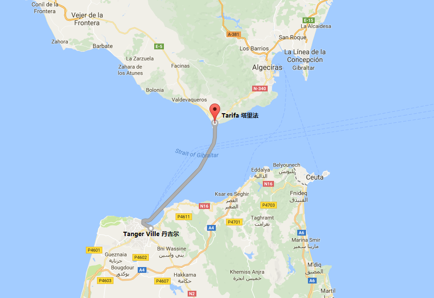 直布罗陀海峡国际快艇船票(西班牙塔里法-摩洛哥丹吉尔)