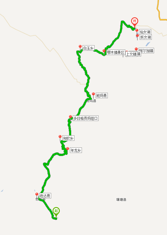 甘南自驾游手绘地图