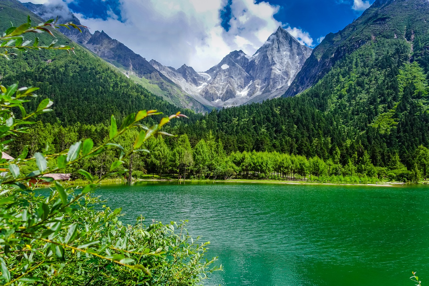 夏天看雪山,泡温泉,避暑好地方--四川毕棚沟,理县旅游