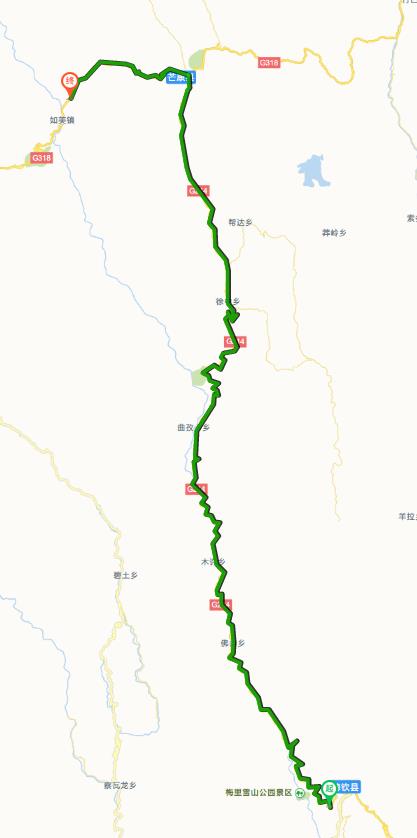 告别云南进入西藏,结束行走g214国道