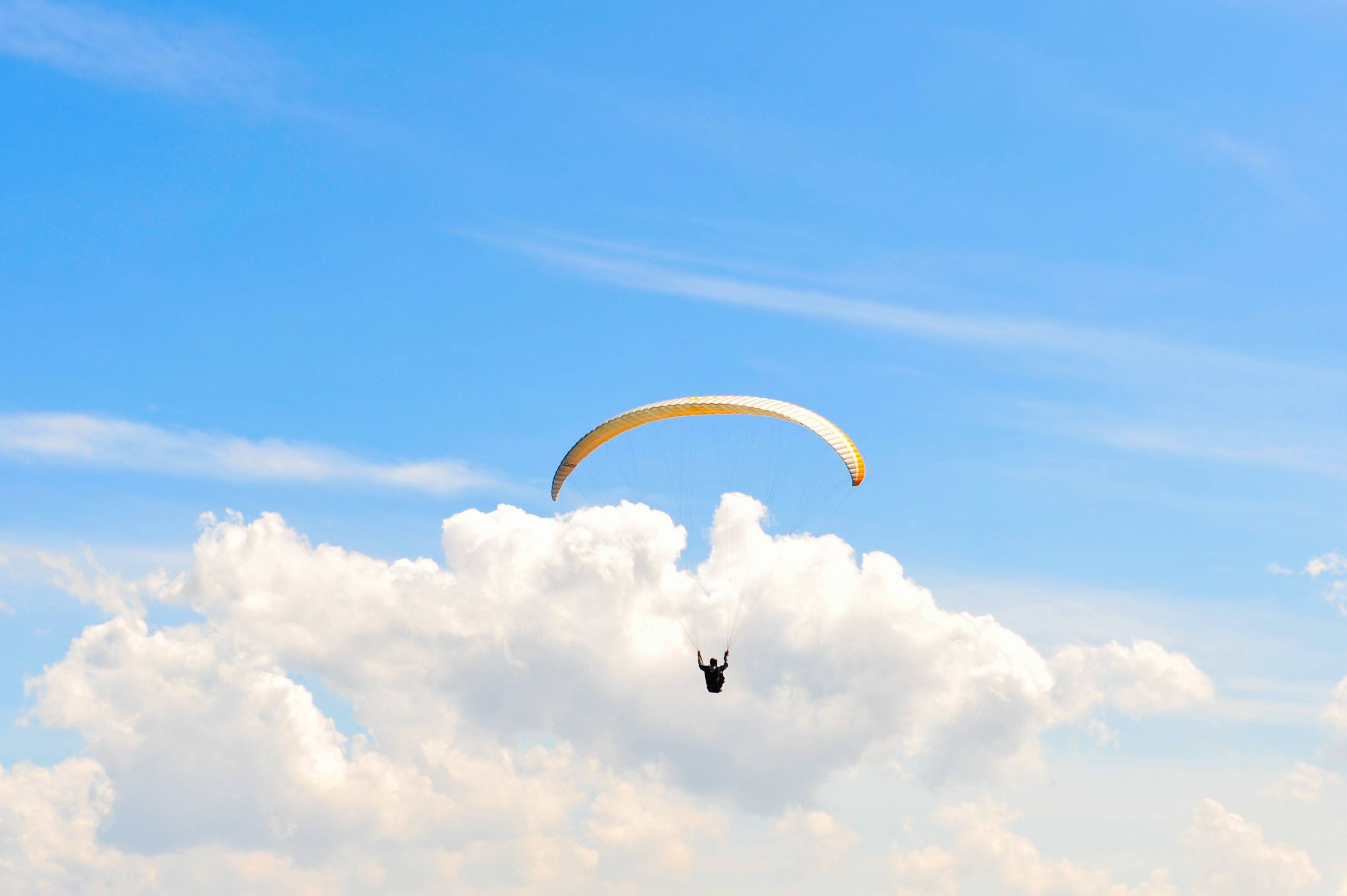 滑翔伞体验 想飞上天,和太阳肩并肩,体验空中飞行乐趣