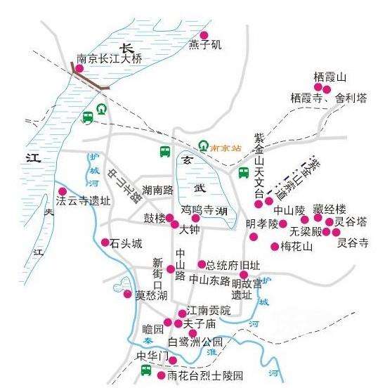 胡正严南京旅游记录附地图:南京总统府,南京夫子庙,中山陵,明孝陵博物