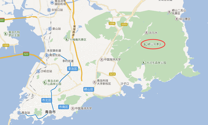 青岛的景点都分布在哪里?来一张最全旅行地图