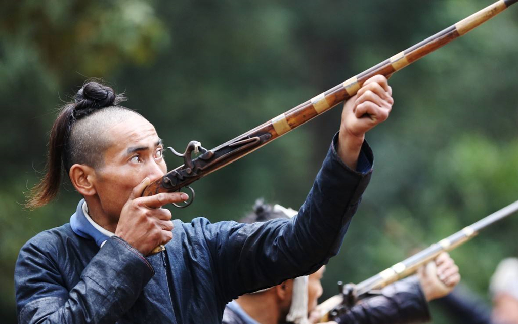        岜沙人早年用这种土枪打猎