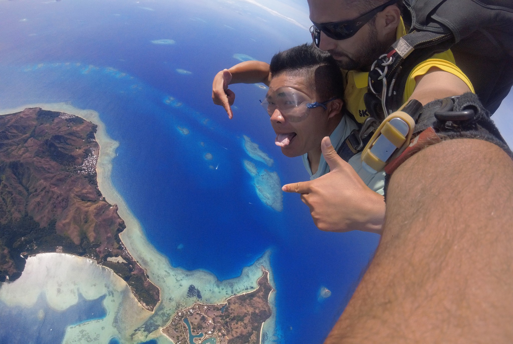 勇敢者的挑战!斐济skydive高空跳伞
