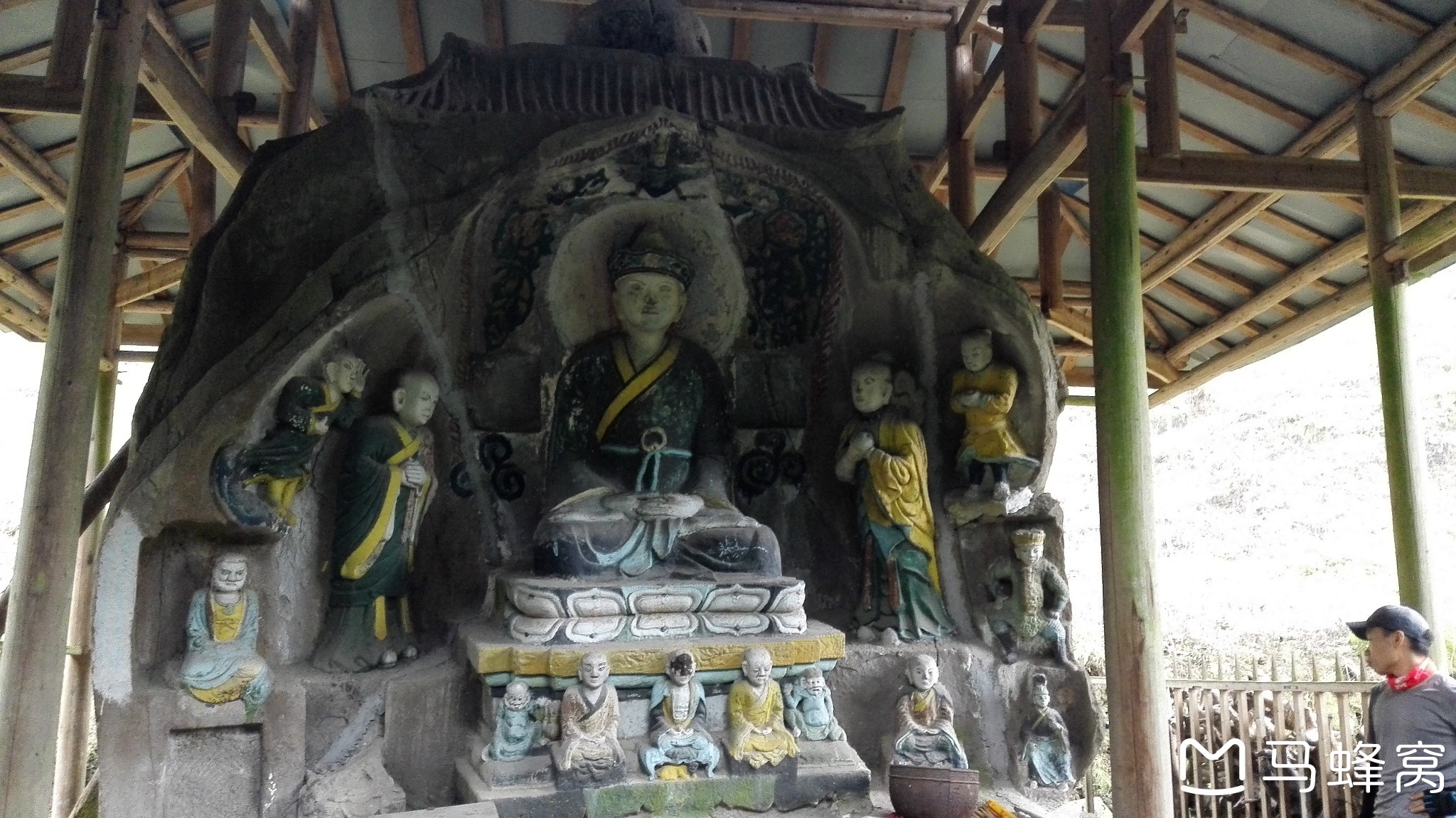 大邑鹤鸣山穿龙窝子穿雾中山开化寺