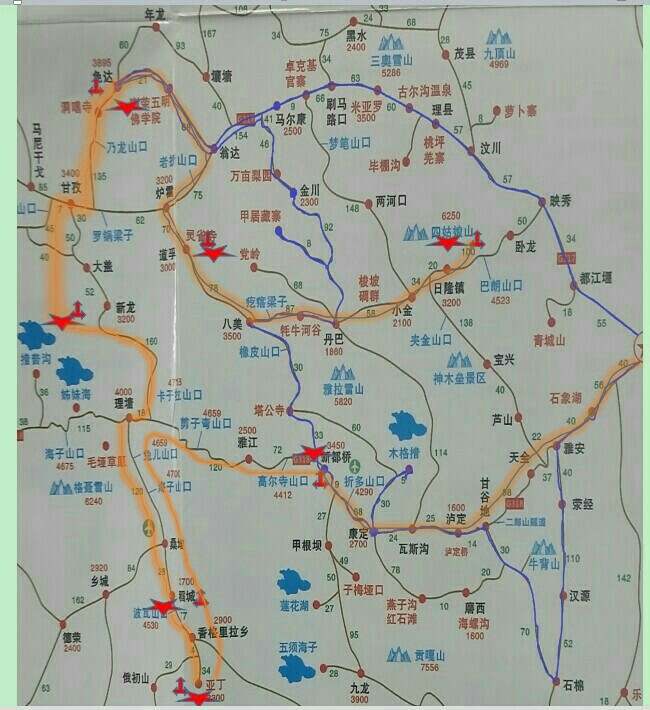请问理塘到亚青寺同亚青寺到色达的路况如何?
