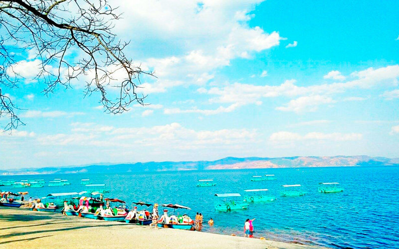 云南澄江抚仙湖一日游(纯玩全含 禄充风景区 登笔架山