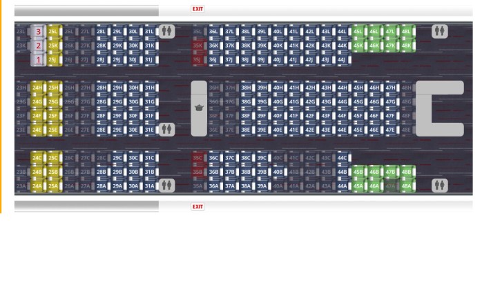 法航boeing 777 200-280座机型应该选哪个位置最好?