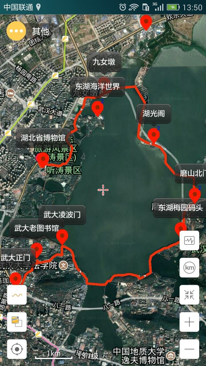 一天时间,湖北省博物馆,武汉大学,东湖听涛景区,该如何安排路线?