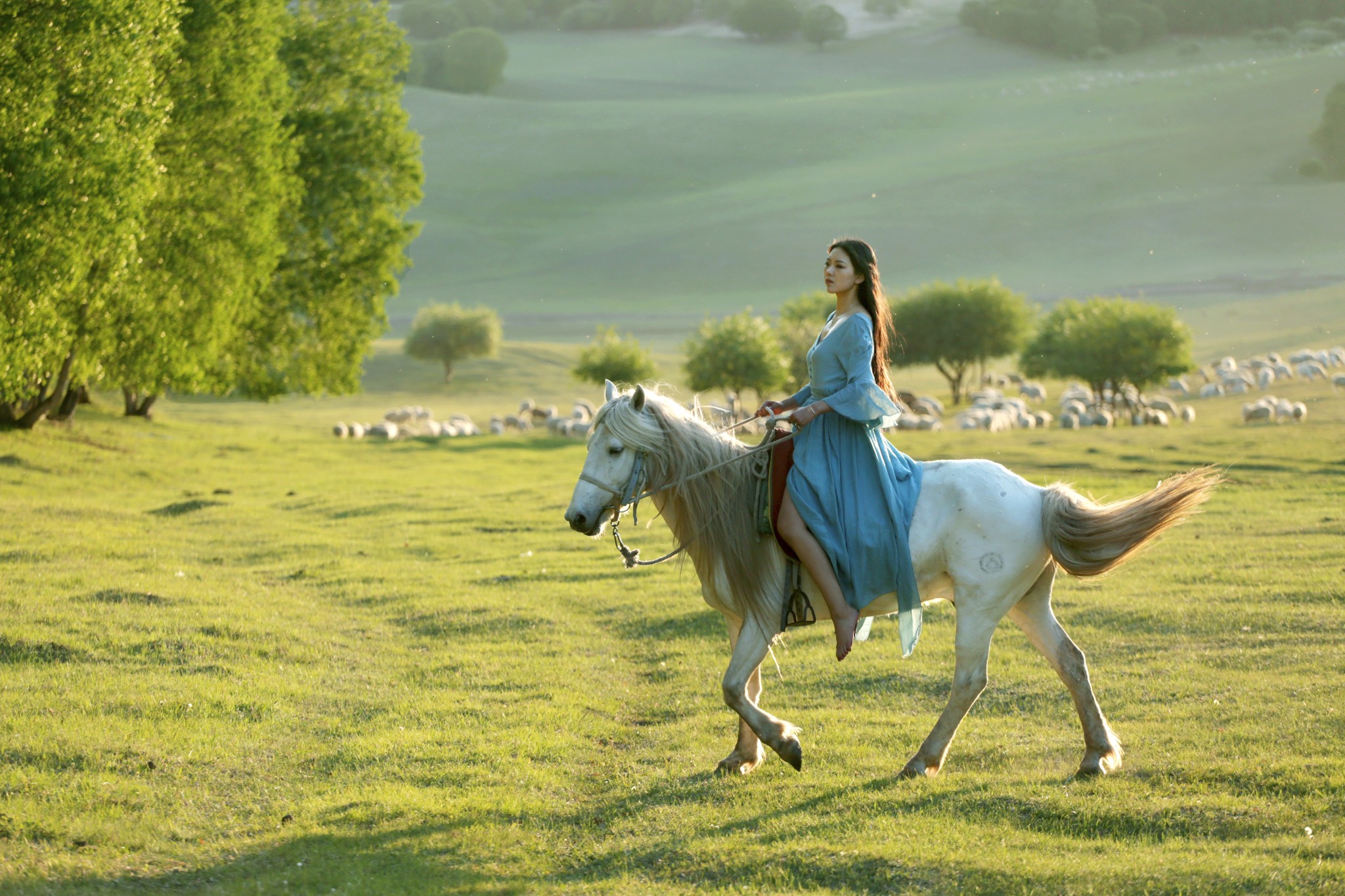 不一样的草原骑马旅游——乌兰布统坝上草原六骏谷骑营【骑马穿越