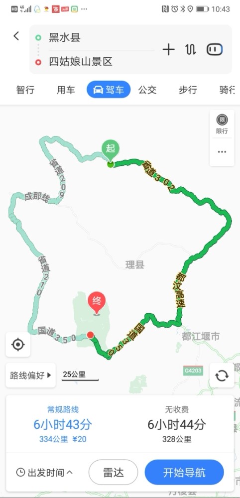 2018年10月10日从成都自驾黑水县需要穿什么衣服和路况怎么样