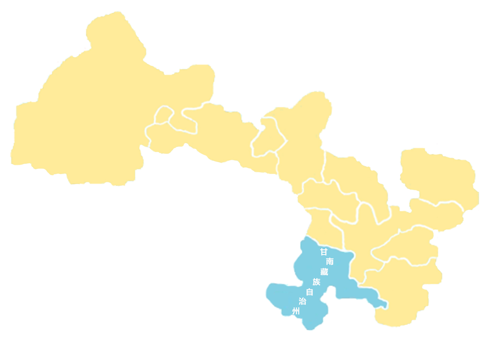                 甘肃甘南地图