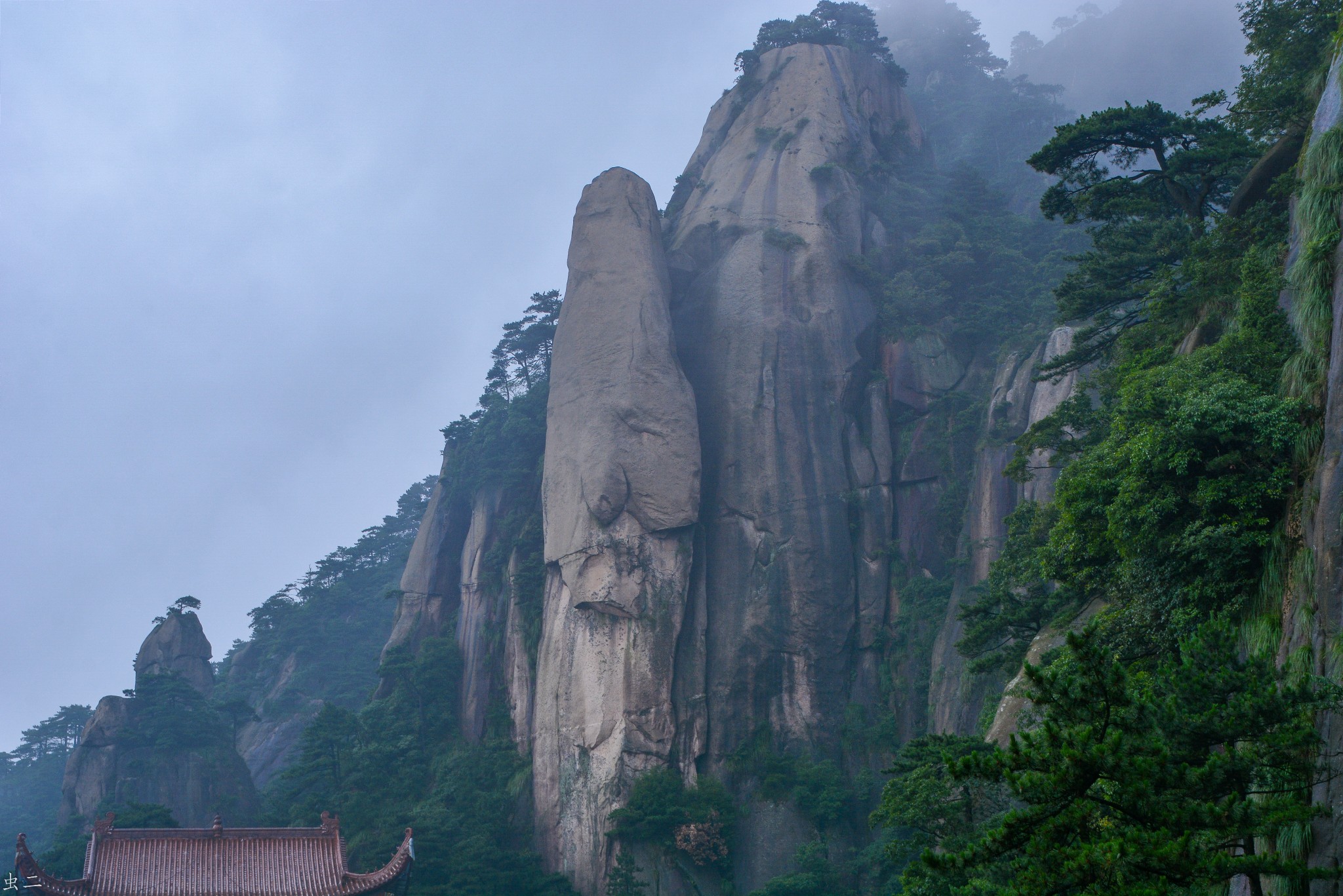 九华山(15)观音峰(省级) 古拜经台(省级) 大鹏听经
