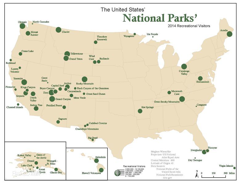 美国寻宝地图——国家公园全景攻略