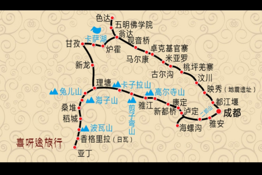 六人行川西自驾游~详细攻略和路线图