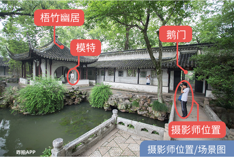 二,拍摄好看的亭台倒影 拙政园                  三,巧用各具特色的