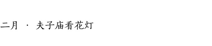 二月 · 夫子庙看花灯 二月 · 夫子庙看花灯