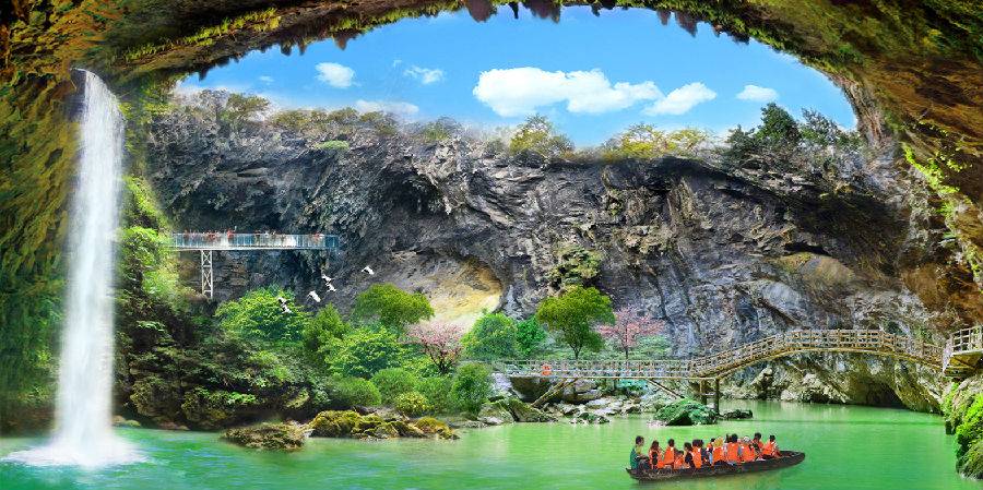 清远英德洞天仙境游船景区电子票七彩溶洞 华南第一天坑 等多票种可选