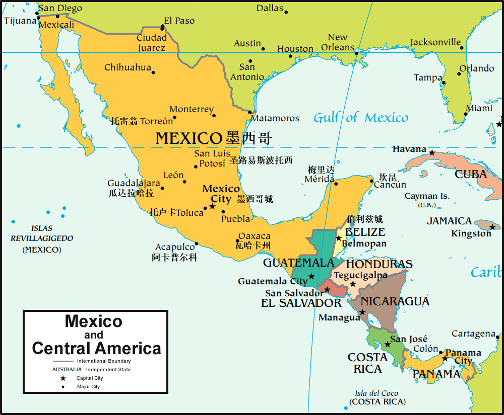                  墨西哥地图