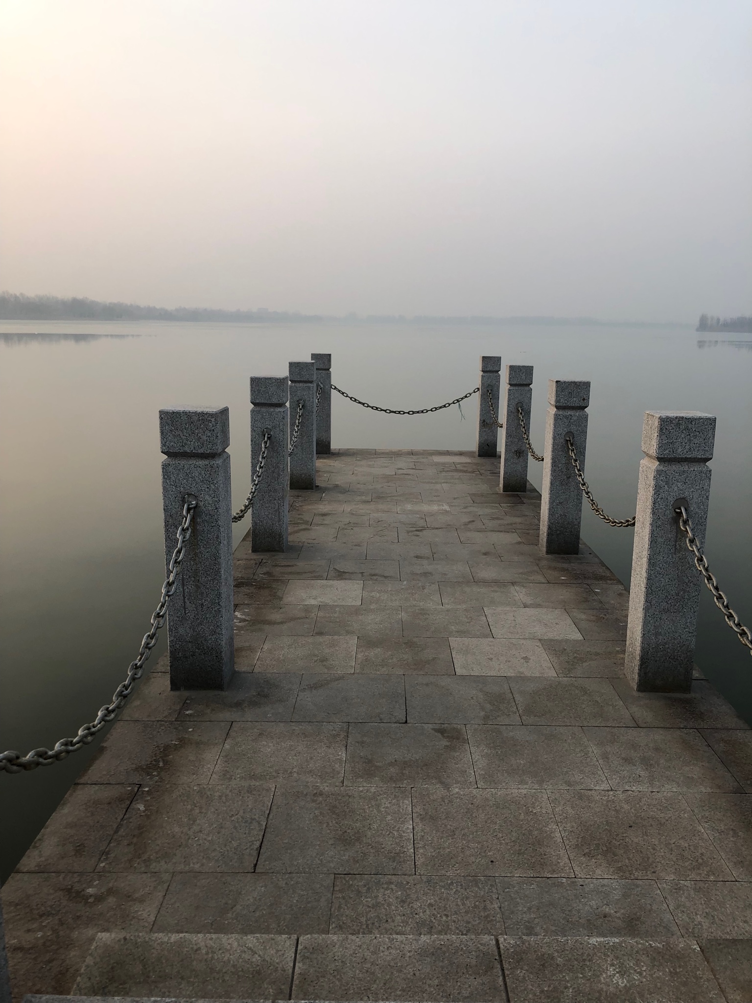 高唐县～初春的早晨,双海湖边走一走