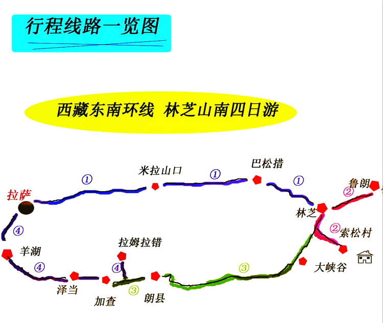 西藏旅游林芝山南东环线拼/包车4日游(停团中敬请期待