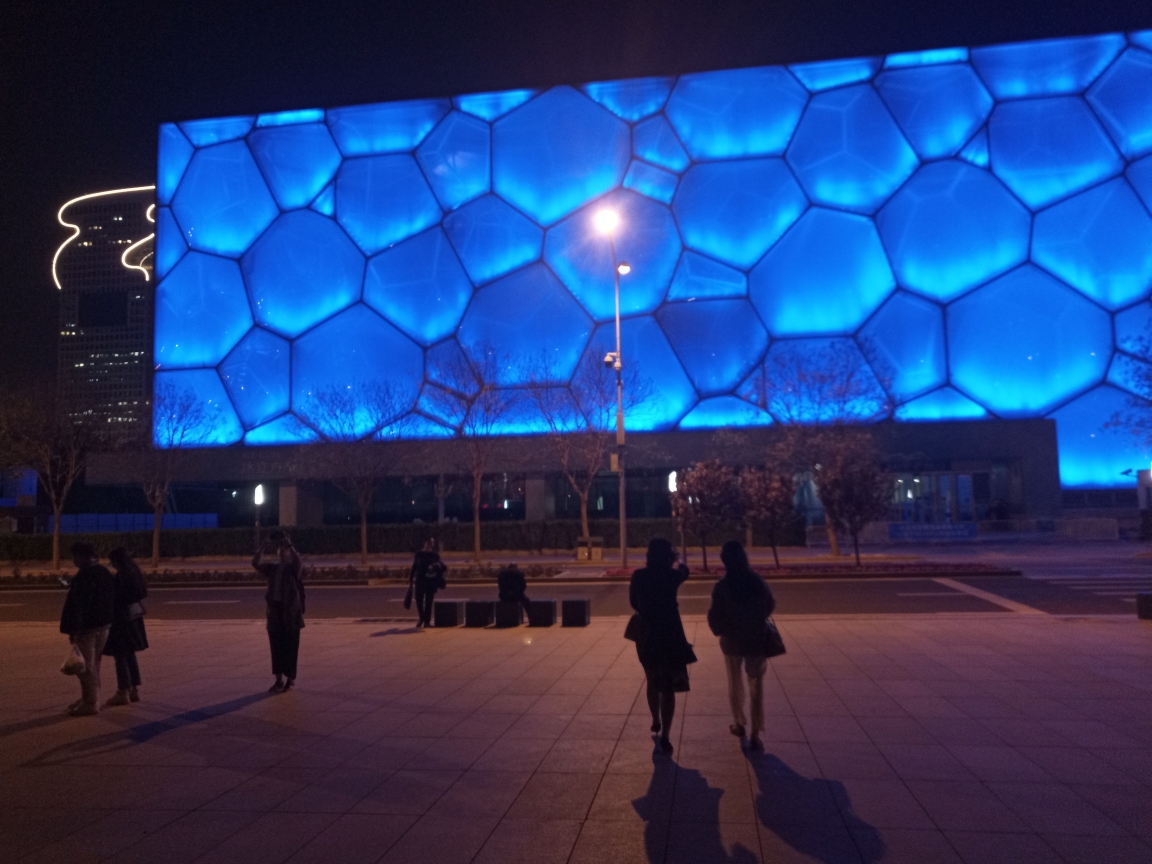 2019415夜访盘古大观北京大地风景花香奥体中心拍鸟巢水立方