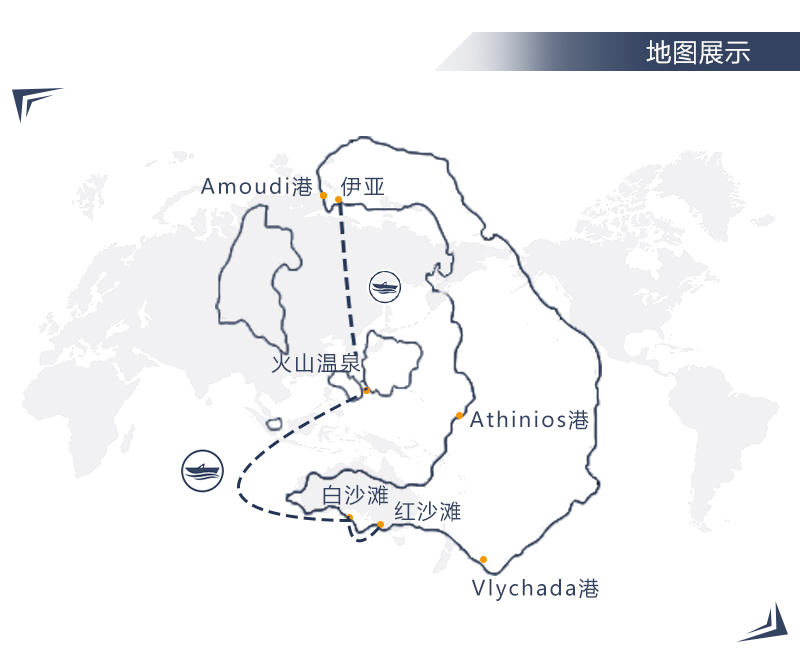 2019希腊旅游圣托里尼双体帆船出海半日游爱琴海日落