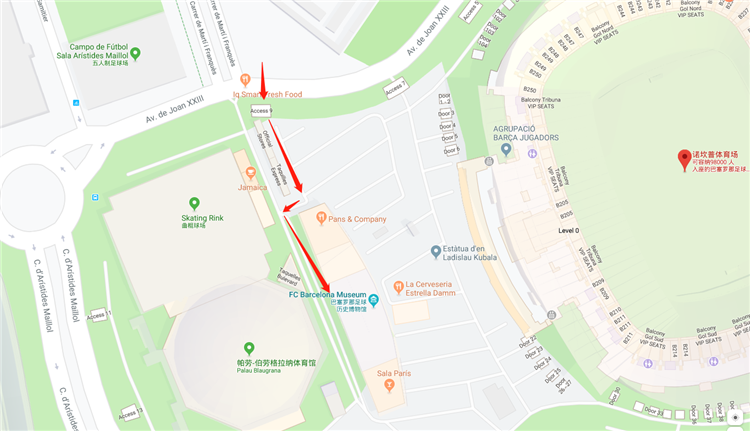 西班牙门票 巴塞罗那诺坎普球场+西甲足球俱乐