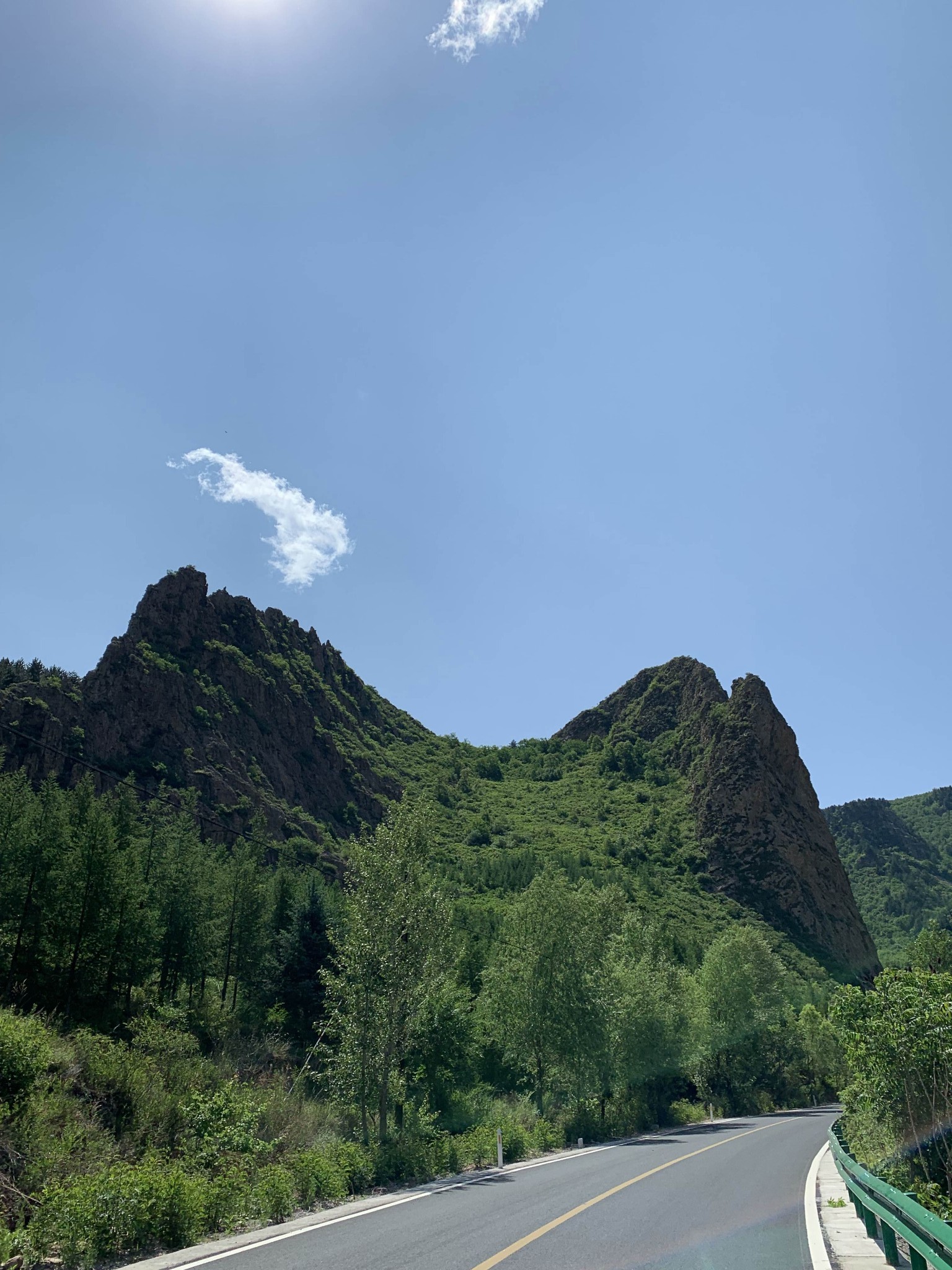 初夏的喀喇沁旗马鞍山森林公园