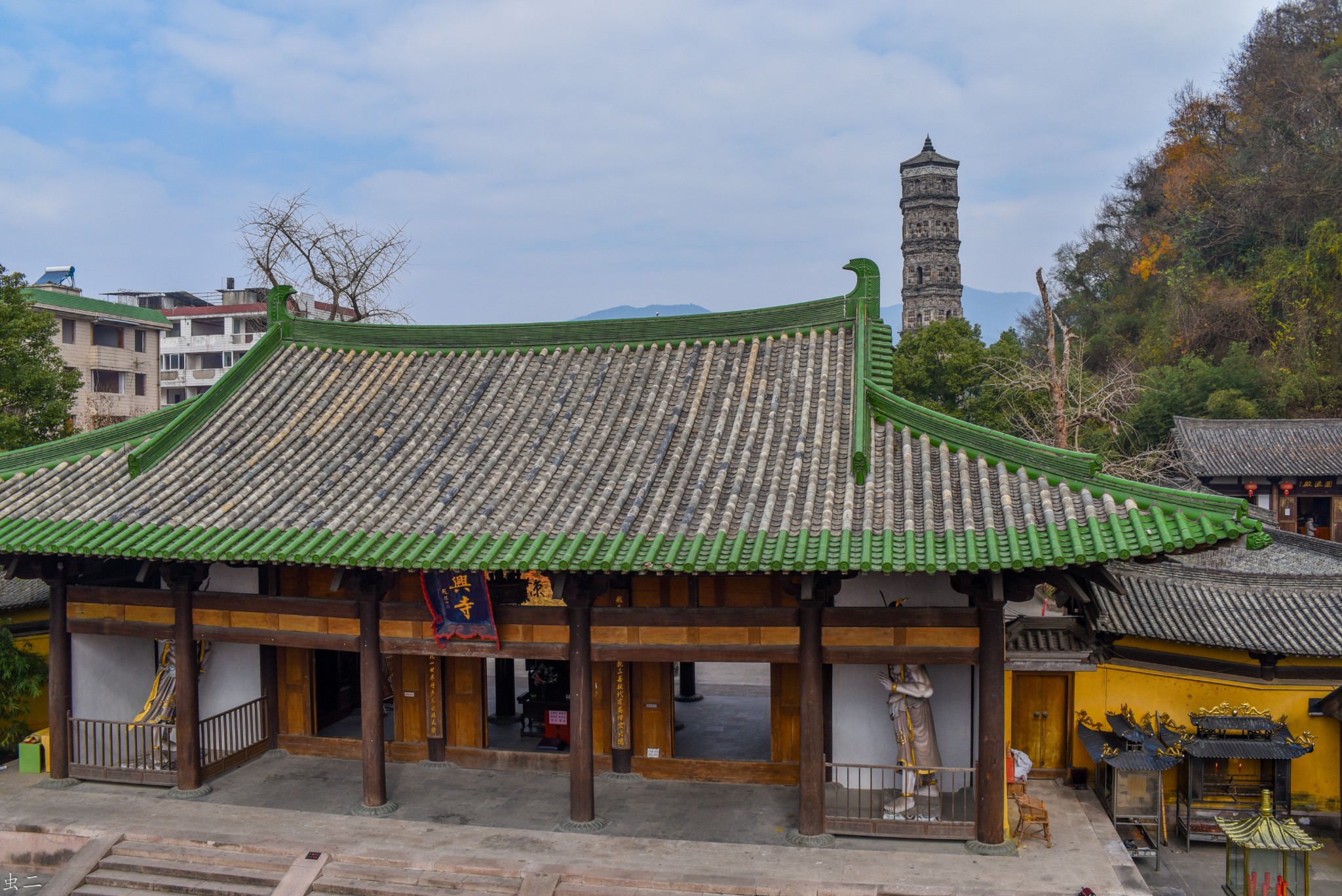 临海 巾山公园-2 龙兴寺 千佛塔-元塔 天宁寺 南山殿塔(古塔巡礼系列