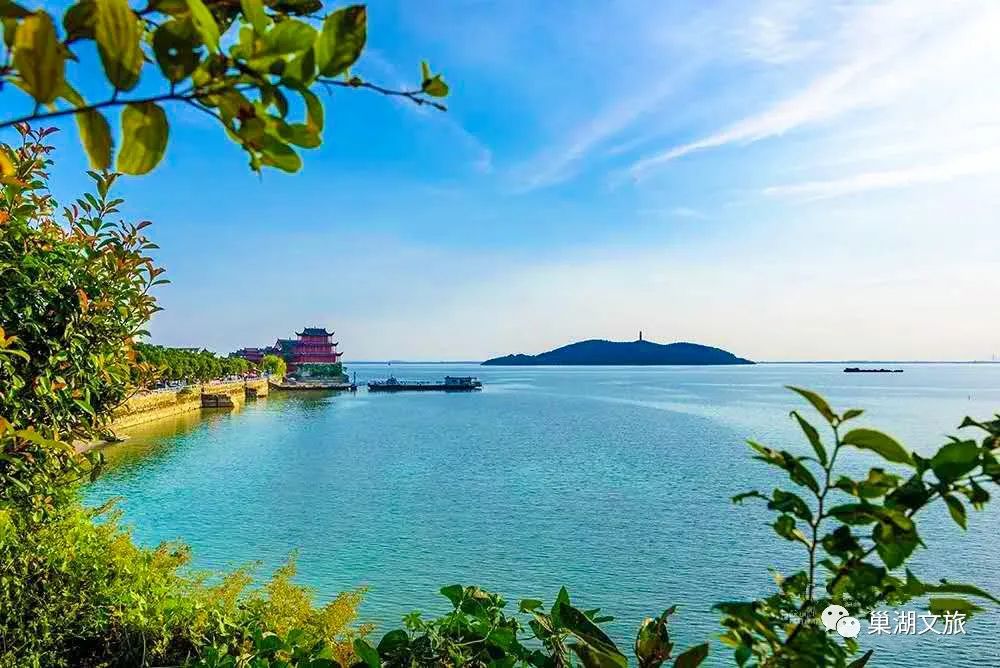 巢湖姥山岛景区  是山,水,岛,庙多种人文景观于一体的  旅游胜地