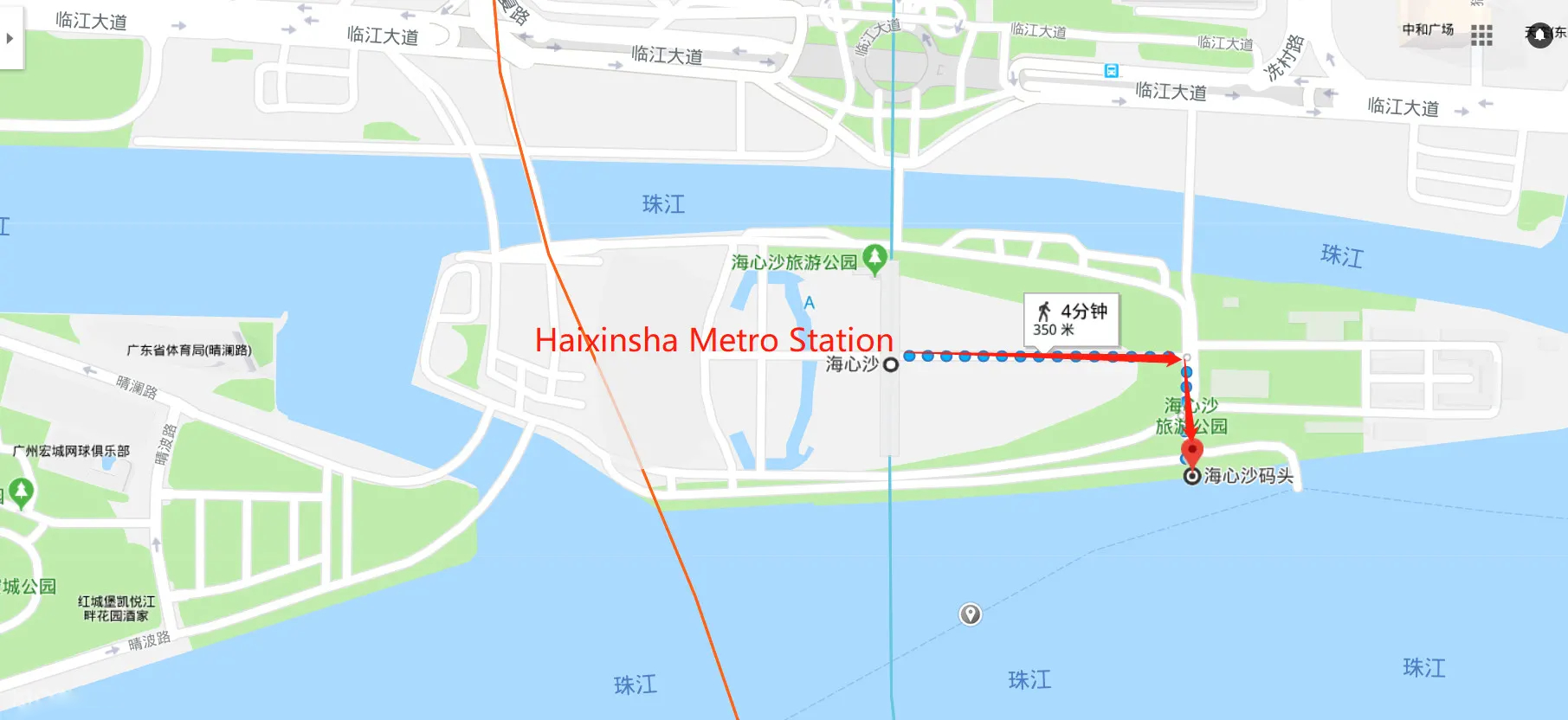地址:广州市珠江新城海心沙亚运公园海心沙西区码头海心沙码头售票