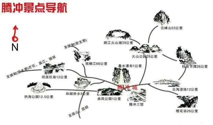 西双版纳旅游地图