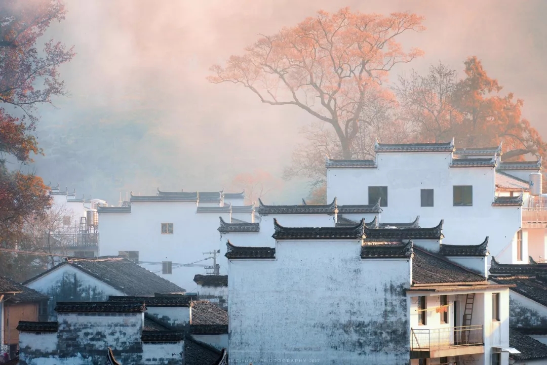 婺源石城红枫叶景区门票(4a级景区 日出云雾 醉美红枫