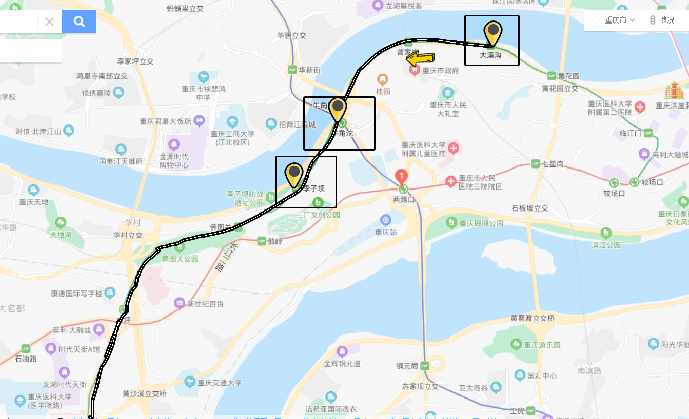 换乘3号线至两路口站,再乘坐3号线至四公里站,然后即可换乘地铁环线