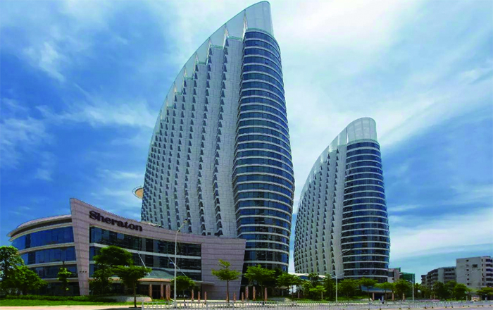 湛江3日游入住白金五星湛江民大喜来登酒店金沙湾观海长廊赤坎老街