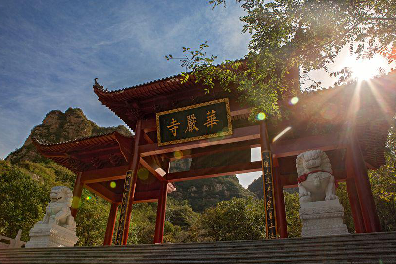 石家庄登山游石家庄红崖谷满谷参天大树和藤萝或遮天蔽日或青翠铺开沿