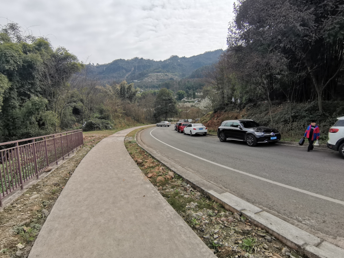 成都周边自驾游～蒲江县樱桃山景区,2021年2月17日.