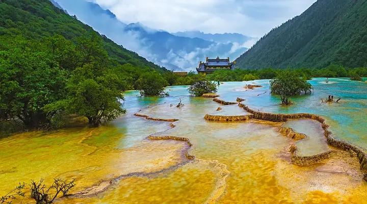 成都至都江堰 九寨沟 黄龙 草原送成都4日包车/九寨沟至黄龙风景区