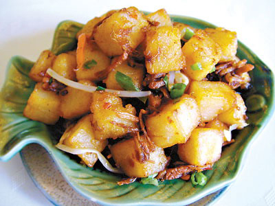 新加坡美食-红山景萝卜糕