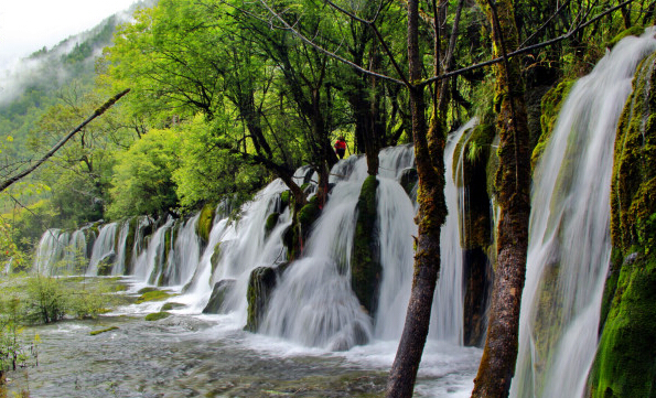 四川九寨沟瀑布