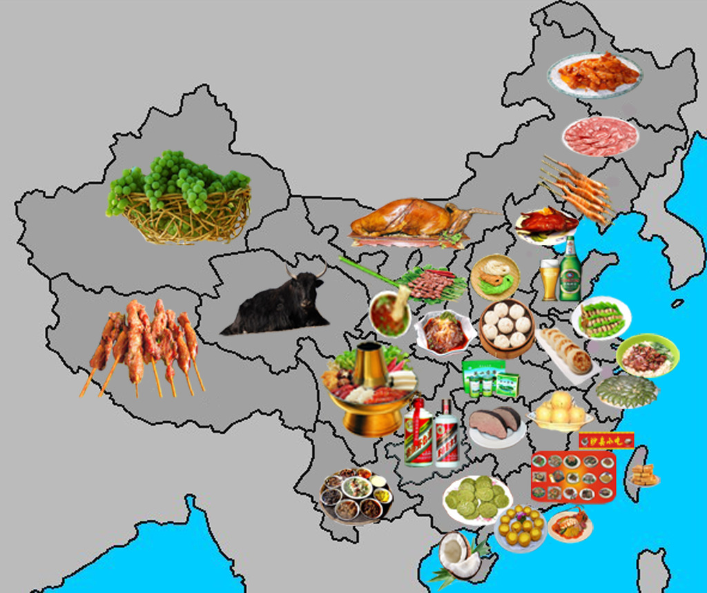 中国美食地图