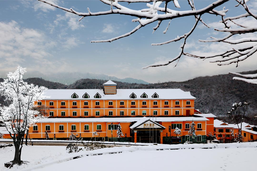 西岭雪山枫叶酒店豪华标间住宿1晚双人西岭雪山景区门票双人景区交通