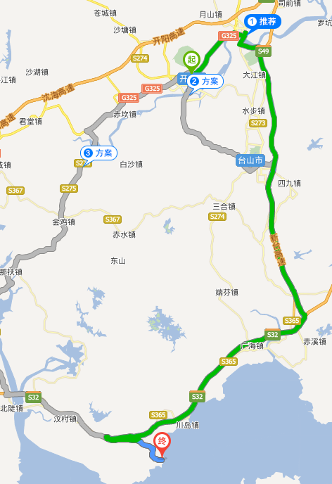 开平市区去最近的沙滩是哪里?