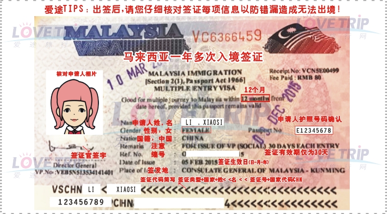 马来西亚3个月和一年多次签证(快捷办理 拒签退全款)
