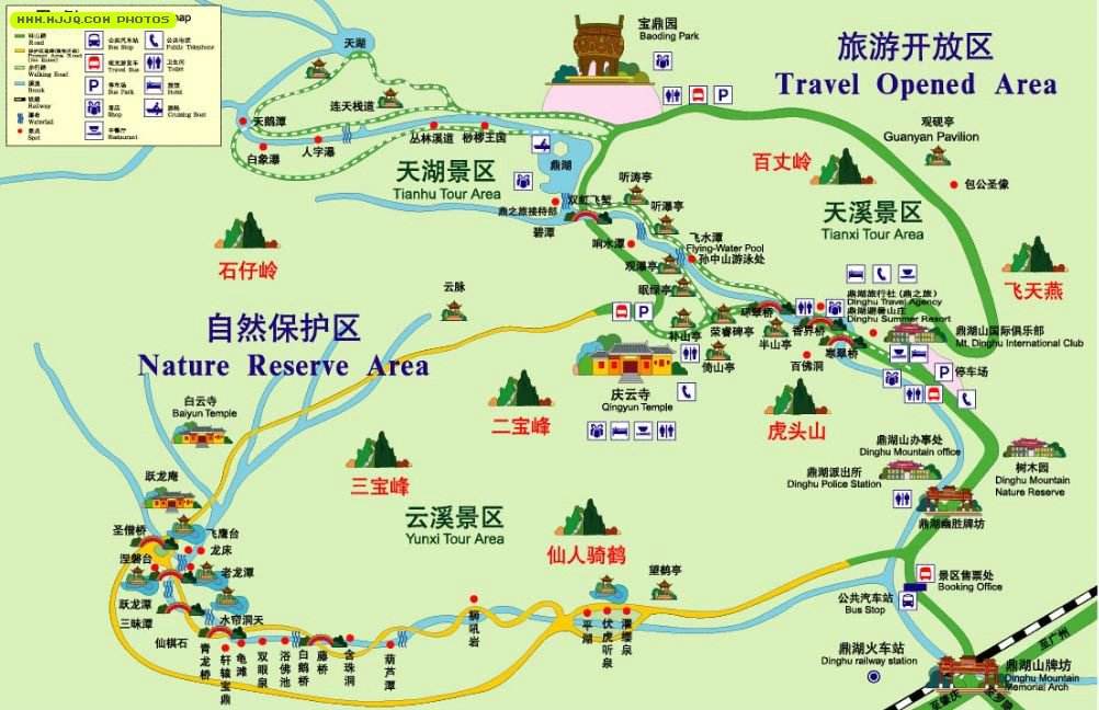               鼎湖山推荐路线