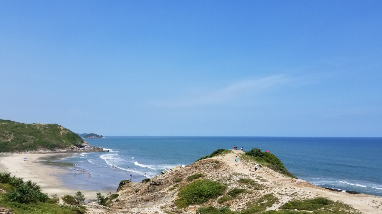 惠州盐洲黑排角惊涛骇浪水天一色超赞